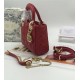 MINI LADY Dior BAG Red Cannage Lambskin Gold Hardware mid