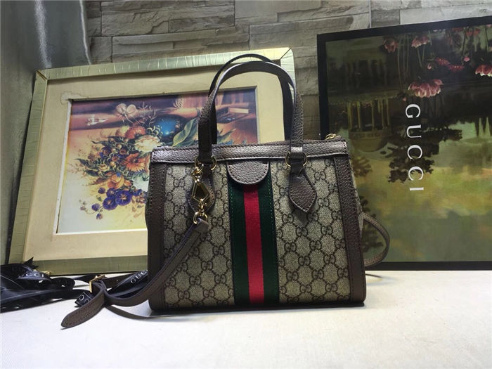 Gucci Ophidia small tote bag Brown Mid