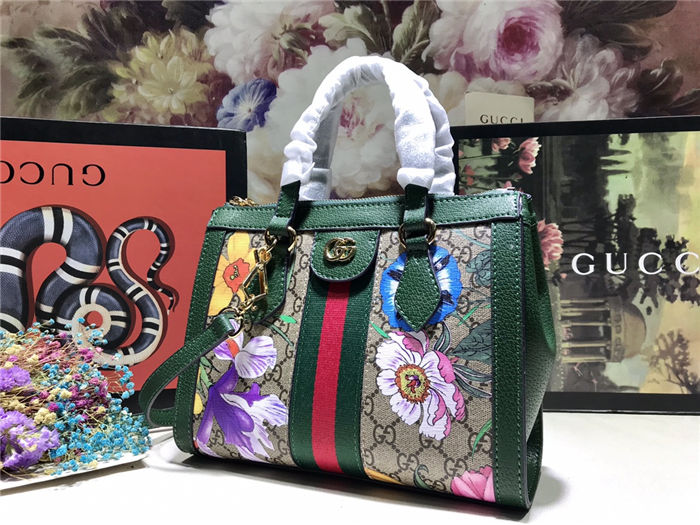 Gucci Ophidia small tote bag Green Mid