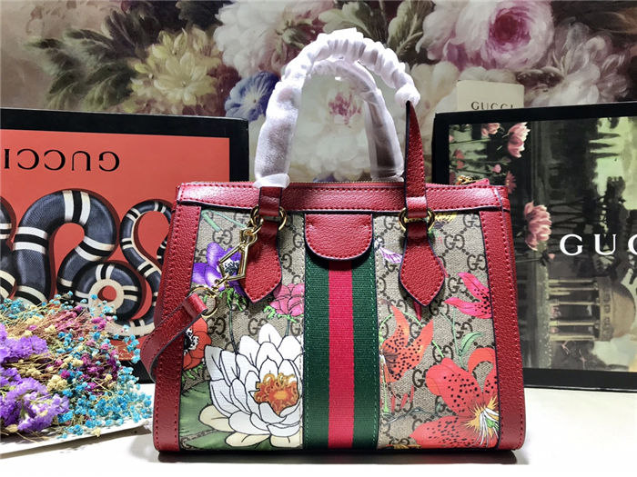 Gucci Ophidia small tote bag Red Mid