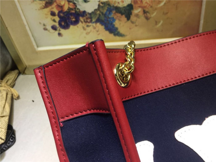 Gucci Rajah GG tote Navy-Red Mid