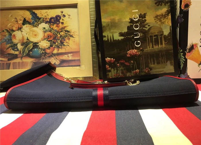 Gucci Rajah GG tote Black-Red Mid