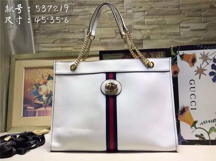 Gucci Rajah GG tote White Mid