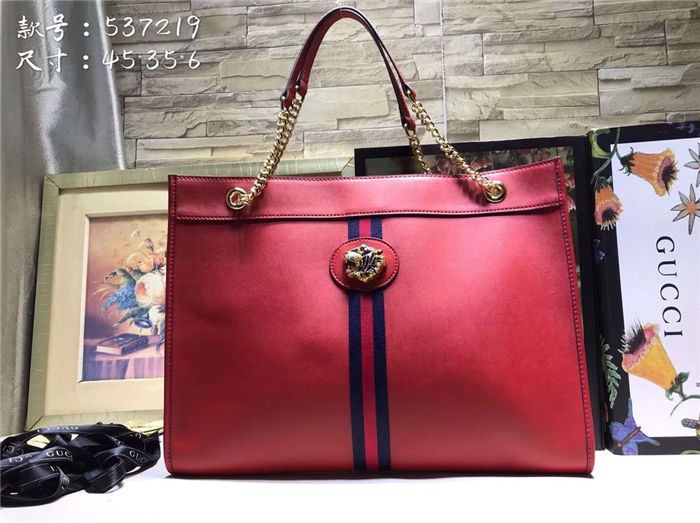 Gucci Rajah GG tote Red Mid