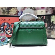 Gucci Padlock GG Supreme top handle bag Green Mid