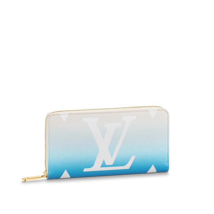 Louis Vuitton ZIPPY WALLET Gradie Monogram Blue High