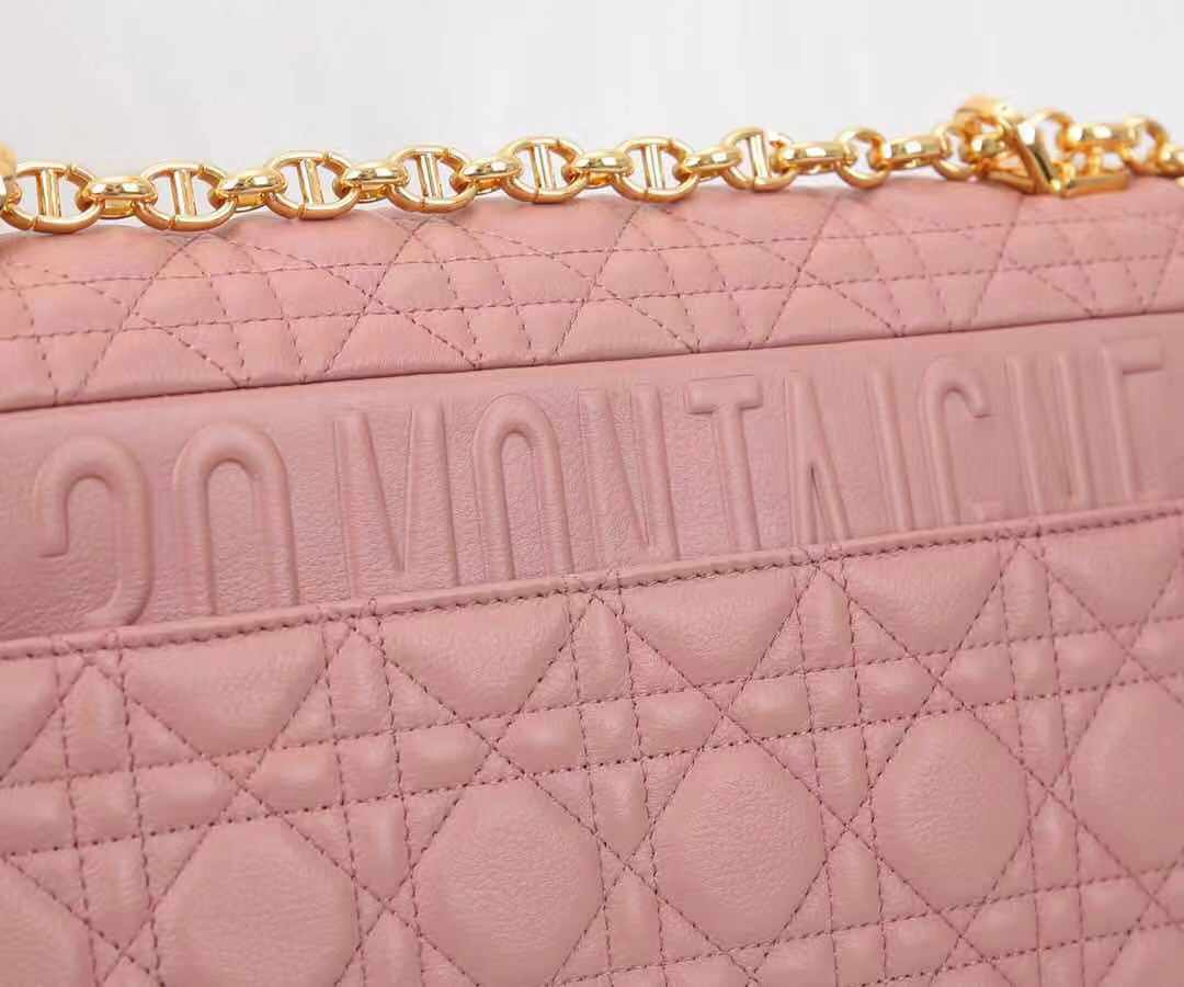 Dior LARGE CARO BAG Calfskin Pink High