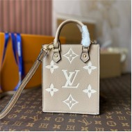 Louis Vuitton PETIT SAC PLAT Monogram Empreinte Grey M80449 Mid