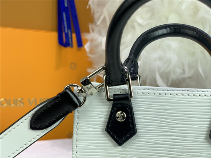 Louis Vuitton PETIT SAC PLAT Epi White M69441 Mid