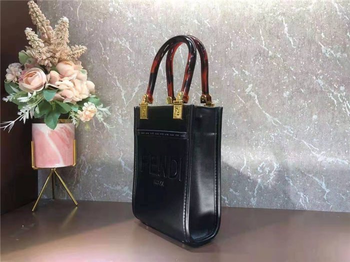 Fendi MINI SUNSHINE SHOPPER Black Mid