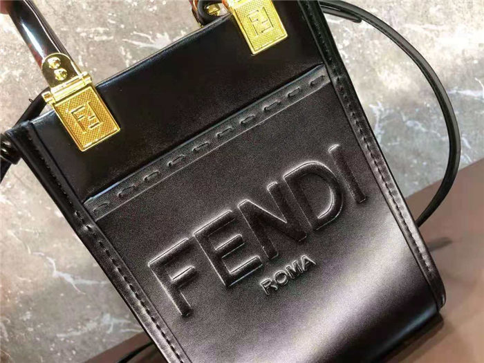 Fendi MINI-B SUNSHINE SHOPPER Black Mid