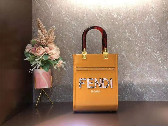 Fendi MINI-B SUNSHINE SHOPPER Orange Mid