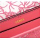 Fendi BAGUETTE Embroidered Patent Pink Mid