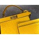 Fendi PEEKABOO ISEEU MEDIUM Embossed Yellow Mid