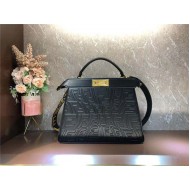 Fendi PEEKABOO ISEEU MEDIUM Embossed Black Mid