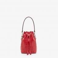 MON TRESOR Red Leather mini bag High