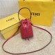 MON TRESOR Red Leather mini bag High