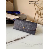 Louis Vuitton EMILIE WALLET Monogram Empreinte Navy M80360 High