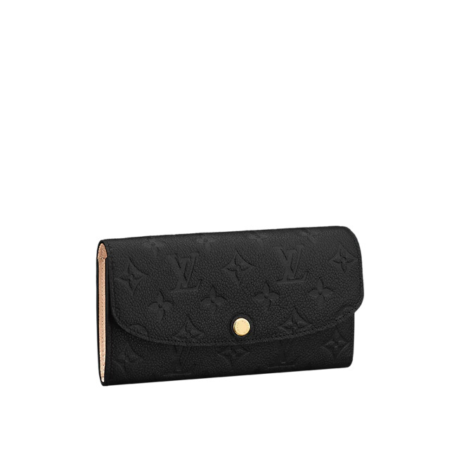 Louis Vuitton EMILIE WALLET Monogram Empreinte Black M62369 High