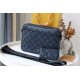 Louis Vuitton DUO MESSENGER Monogram Shadow Navy Blue M45730 High