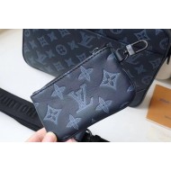 Louis Vuitton DUO MESSENGER Monogram Shadow Navy Blue M45730 High