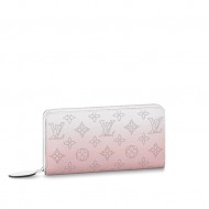 Louis Vuitton ZIPPY WALLET Mahina perforated calf leather Gradient Pink M80490 High