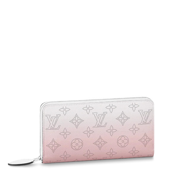 Louis Vuitton ZIPPY WALLET Mahina perforated calf leather Gradient Pink M80490 High