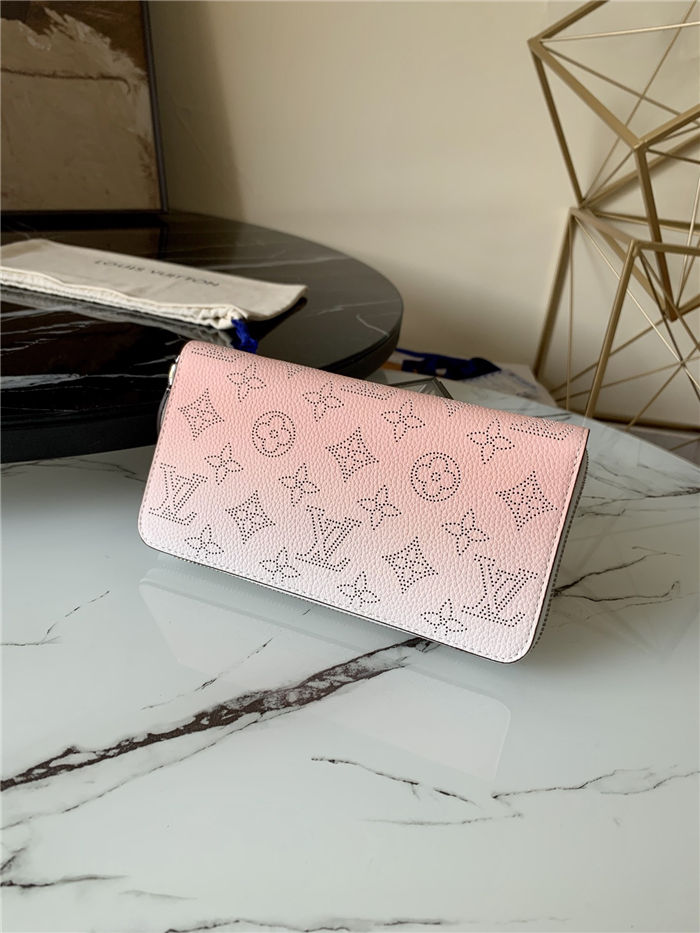 Louis Vuitton ZIPPY WALLET Mahina perforated calf leather Gradient Pink M80490 High