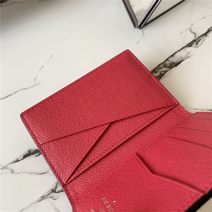 Louis Vuitton Pocket Organizer Taïgarama Red M60502 High