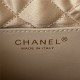 Chanel 22 MINI HANDBAG Shiny Calfskin White & Gold-Tone Metal AS3980 High