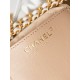 Chanel 22 MINI HANDBAG Shiny Calfskin White & Gold-Tone Metal AS3980 High