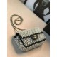 Mini CLASSIC HANDBAG Lambskin Pearls Gold Metal Black High