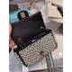 Mini CLASSIC HANDBAG Lambskin Pearls Gold Metal Black High