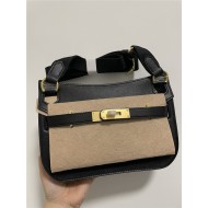 Hermes Jypsiere Mini Swift Leather WAX Black Gold-Metal High