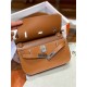 Hermes Jypsiere Mini Swift Leather WAX Gold Silver-Metal High