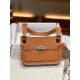 Hermes Jypsiere Mini Swift Leather WAX Gold Silver-Metal High