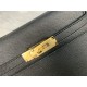 Hermes Jypsiere Mini Swift Leather WAX Gold Gold-Metal High