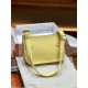 Hermes Jypsiere Mini Swift Leather WAX Yellow Silver/Gold-Metal High