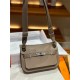 Hermes Jypsiere Mini Swift Leather WAX Etoupe Silver/Gold-Metal High