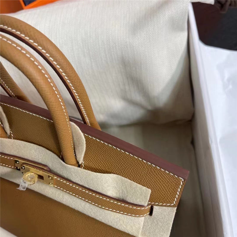 Hermes Birkin Sellier Bag 25/30cm Epsom Leather WAX Gold Gold-Metal High