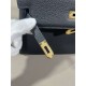 Hermes Kelly 25/28cm Retourne Bag Togo Leather In Black WAX High