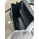 Hermes Kelly 25/28cm Retourne Bag Togo Leather In Black WAX High