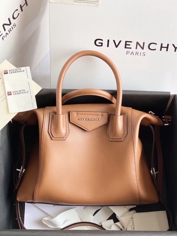 Givenchy SMALL ANTIGONA SOFT BAG IN SMOOTH LEATHER Brown High