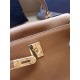 Hermes Kelly 25/28cm Retourne Bag Calfskin In Camel High