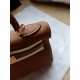 Hermes Kelly 25/28cm Retourne Bag Calfskin In Camel High