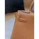 Hermes Kelly 25/28cm Retourne Bag Calfskin In Camel High