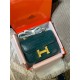 Hermes Constance 24cm Crocodile Leather Bag Silver/Gold Metal High