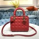 MEDIUM LADY Dior BAG Cannage Lambskin Enamel High 