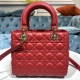 MEDIUM LADY Dior BAG Cannage Lambskin Enamel High 