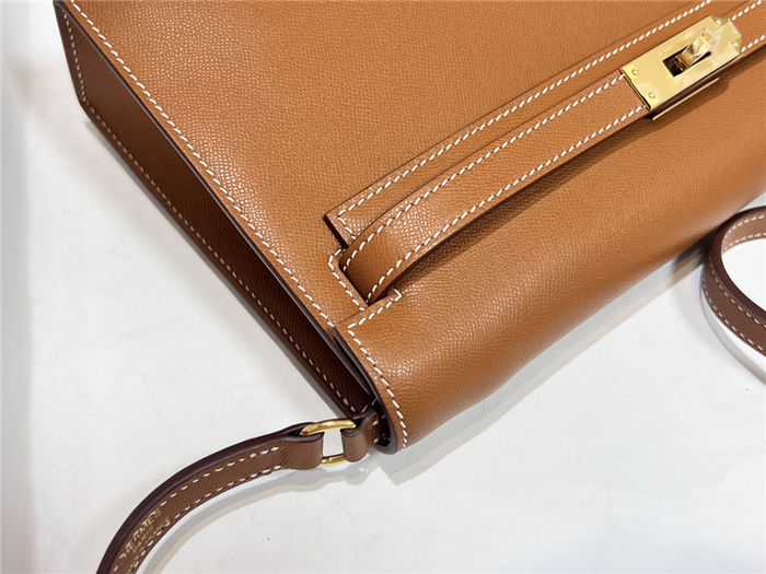 Hermes Kelly Elan 28cm Madame Leather Gold Gold-Metal WAX High